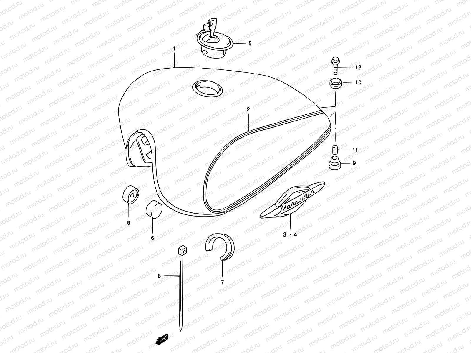 29A - FUEL TANK (MODEL X)