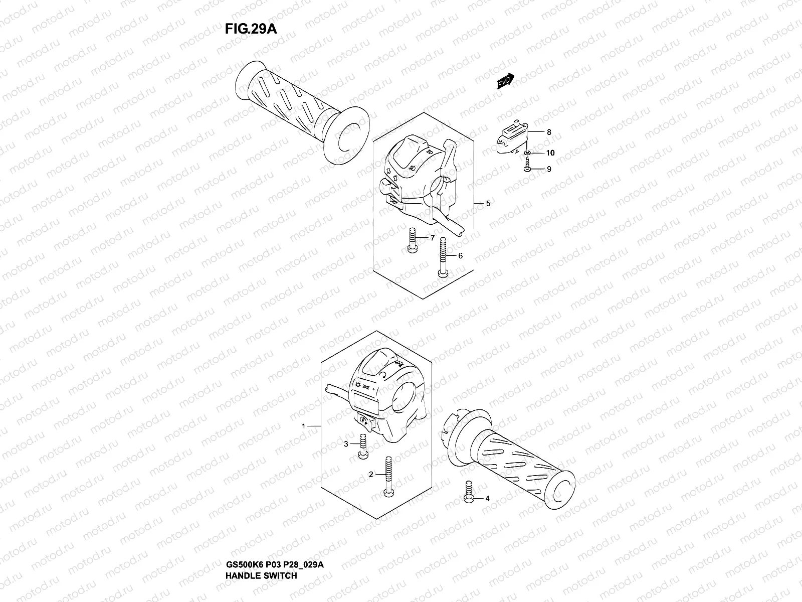 29A - HANDLE SWITCH (MODEL K6)
