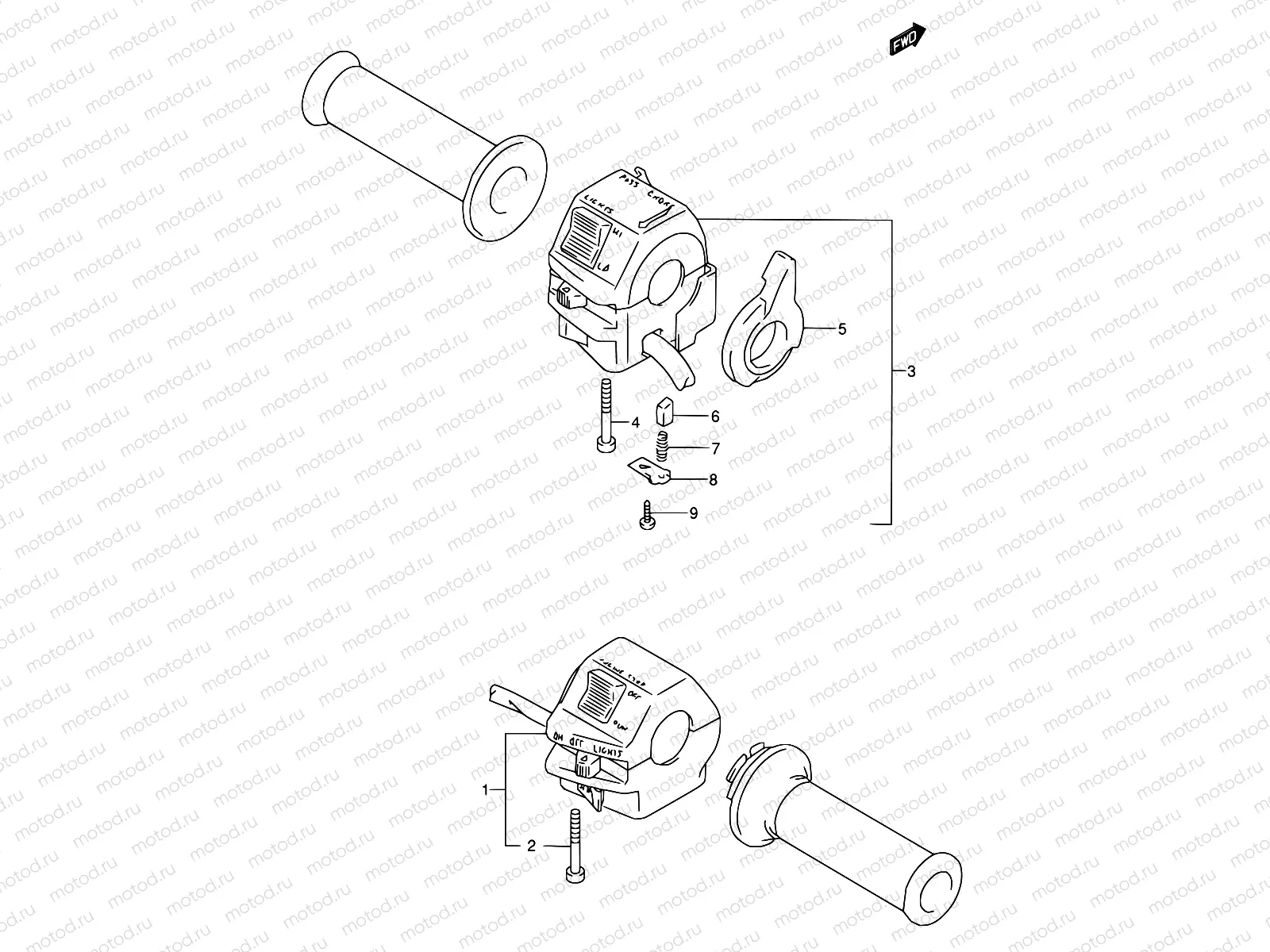 29A - HANDLE SWITCH (MODEL L/M/N/P/R/S/T)