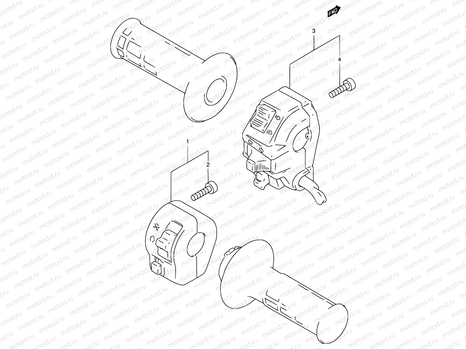 29A - HANDLE SWITCH (MODEL T/V/W/X)