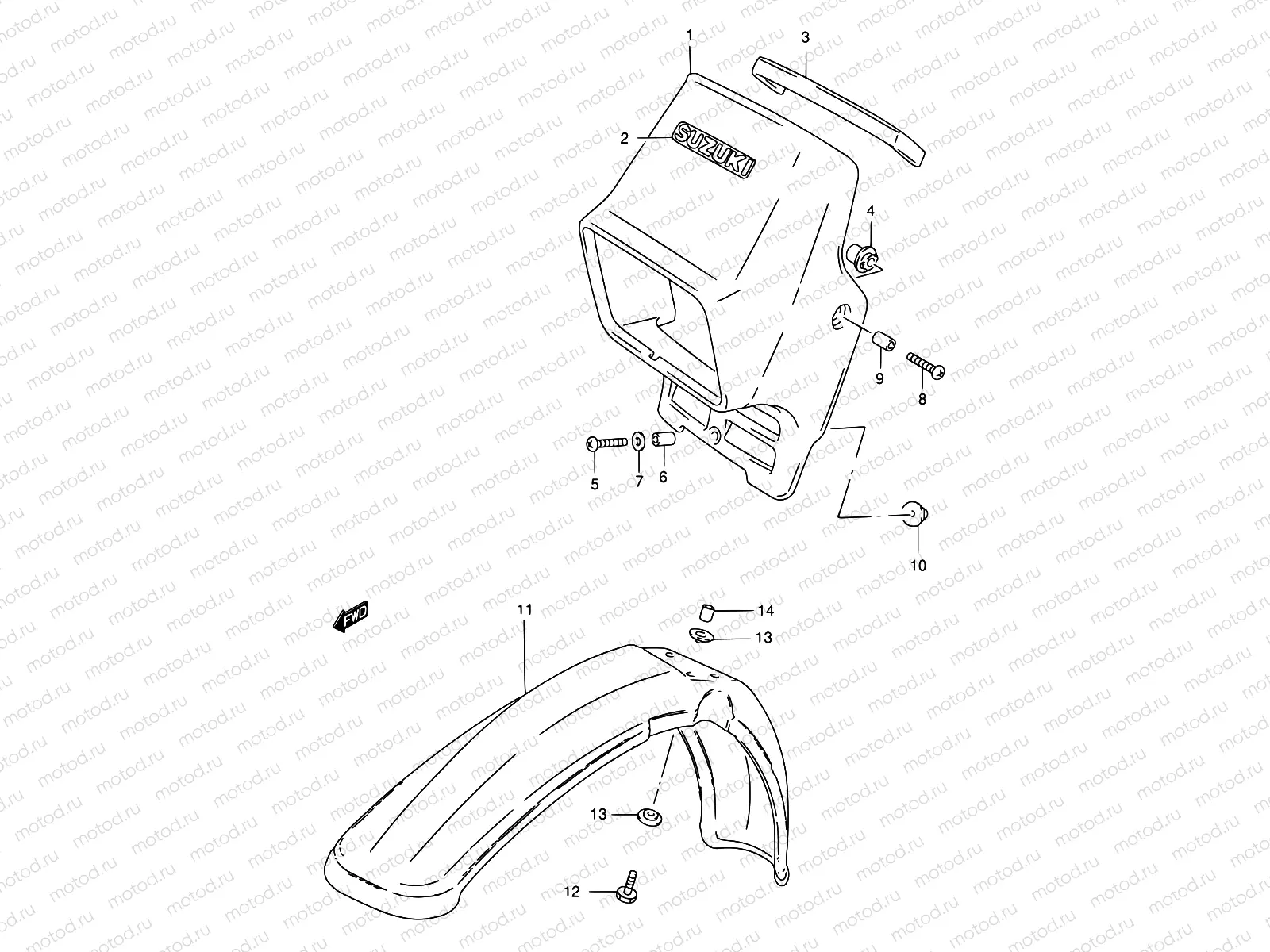 29A - HEADLAMP COVER (TS185ERCV P09)