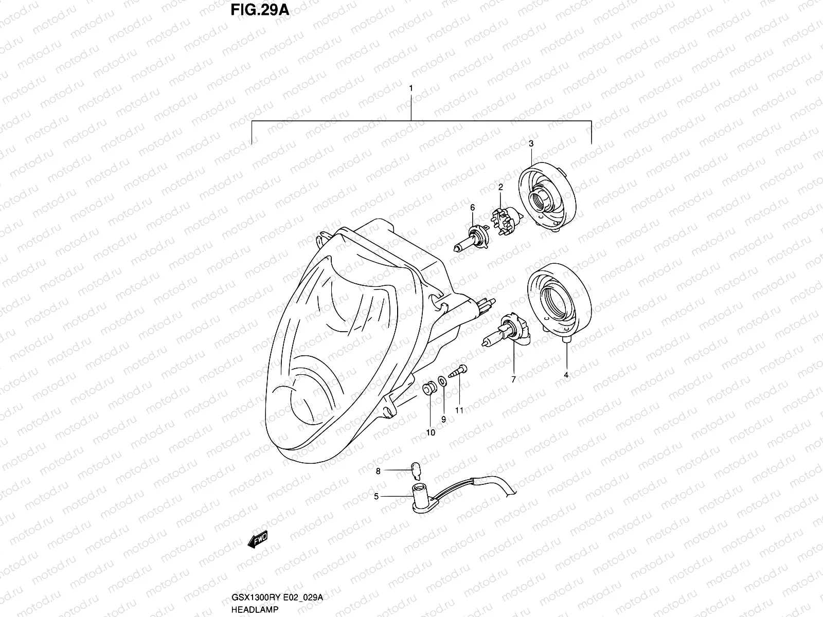 29A - HEADLAMP (E19,P37)
