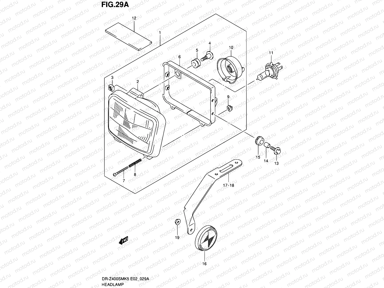 29A - HEADLAMP (E24)
