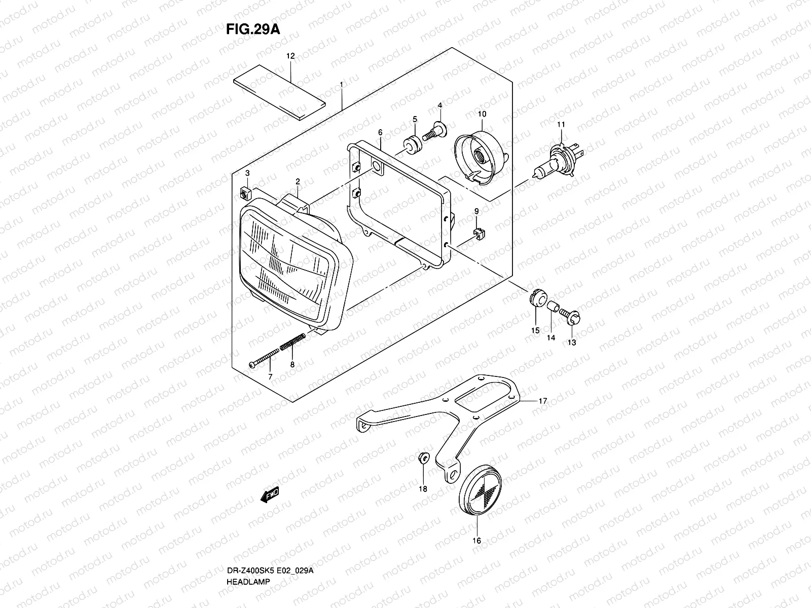 29A - HEADLAMP (E24)