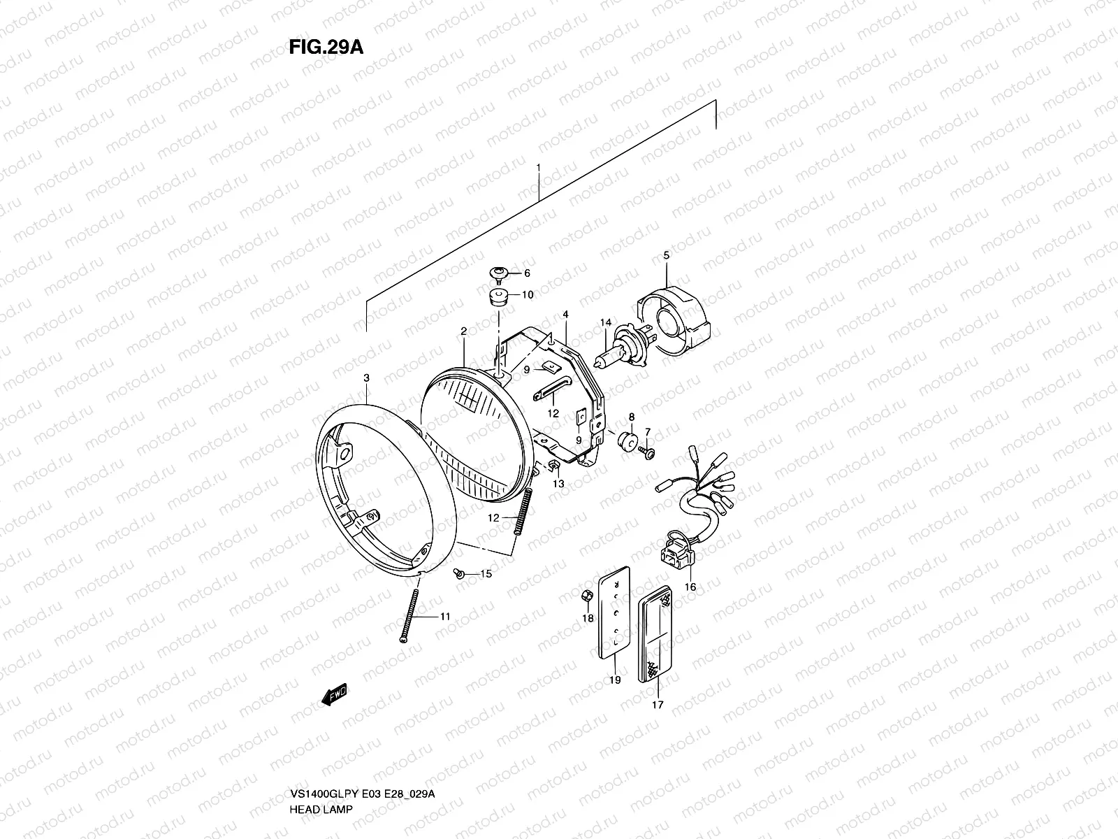 29A - HEADLAMP (MODEL K1/K2/K3)