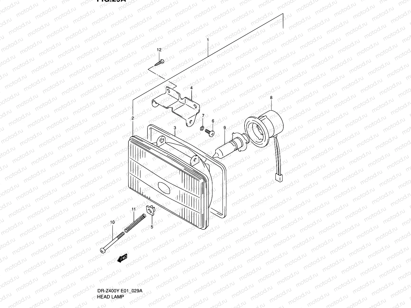 29A - HEADLAMP (MODEL K2/K3/K4)