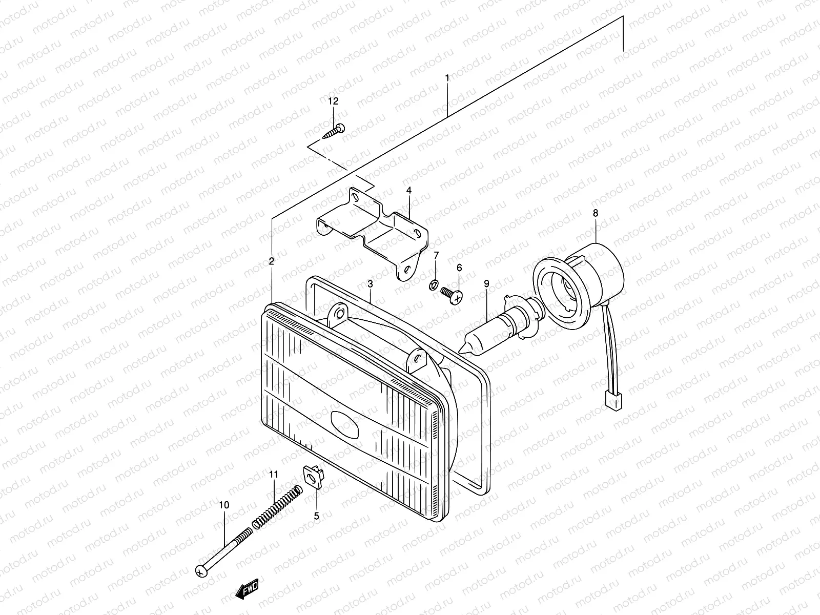29A - HEADLAMP (MODEL K2/K3/K4)