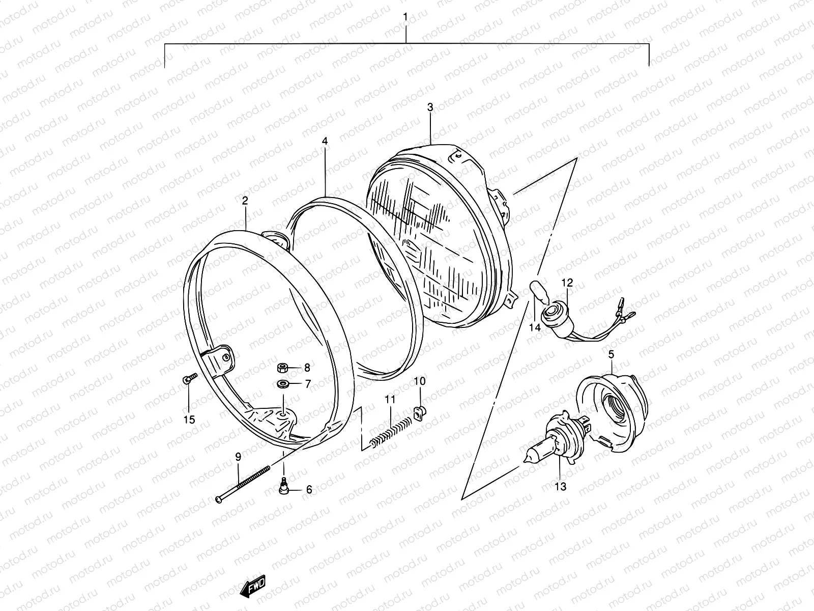 29A - HEADLAMP (MODEL P/R E02,E24)