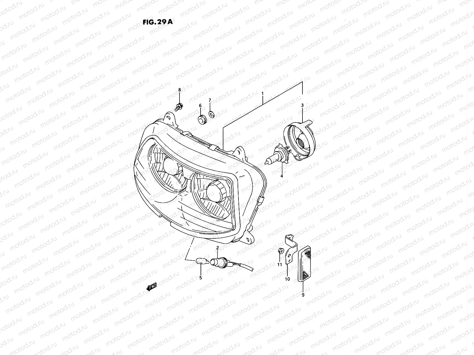 29A - HEADLAMP (MODEL R/S)