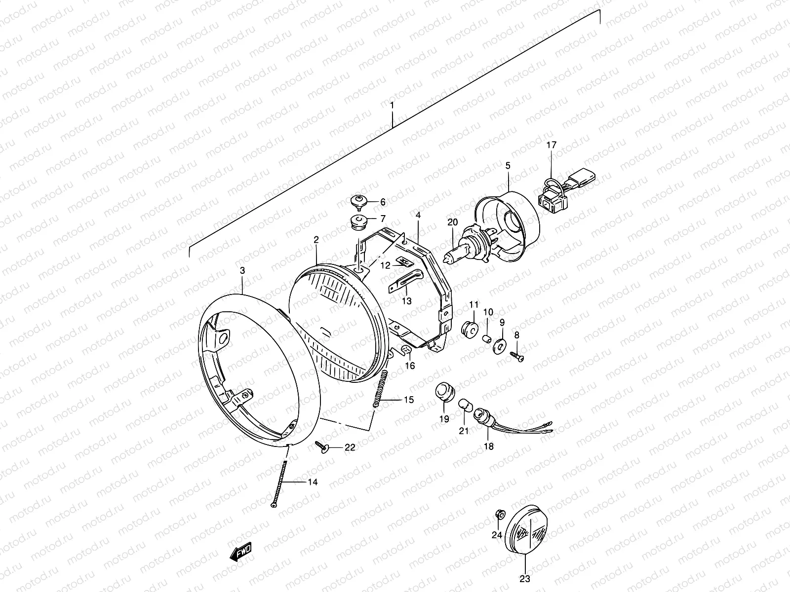 29A - HEADLAMP (MODEL S)