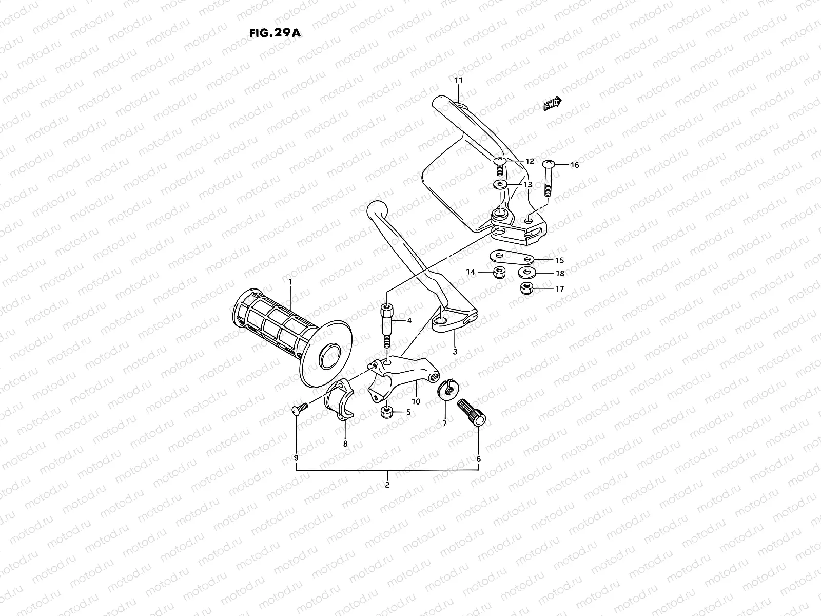 29A - LEFT KNUCKLE COVER (MODEL N/P/R/S/T)