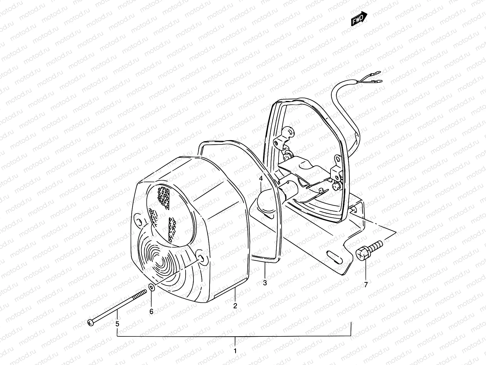 29A - REAR COMBINATION LAMP (FZ50NP E26)