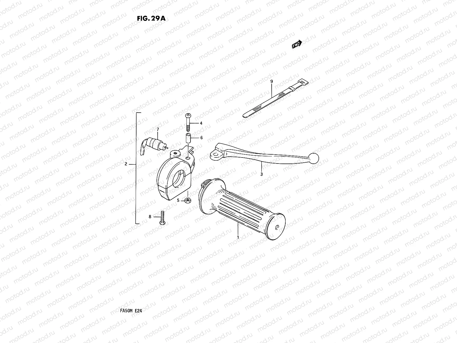 29A - RIGHT HANDLE SWITCH (E21)