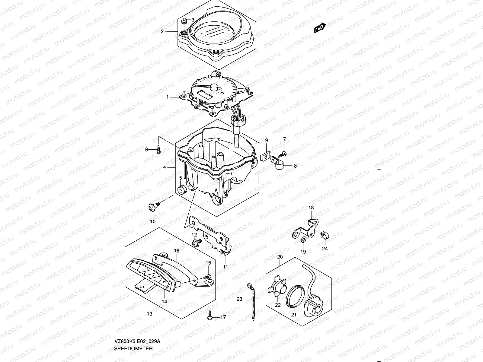 29A - SPEEDOMETER (MODEL K9)