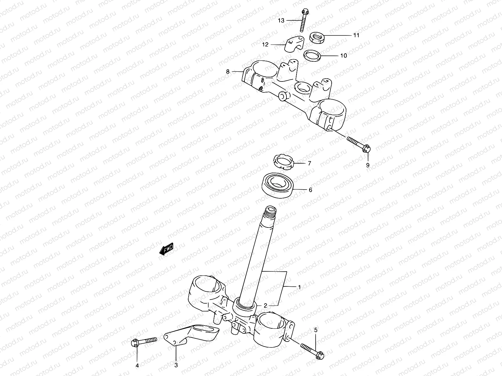 29A - STEERING STEM (MODEL X/Y)