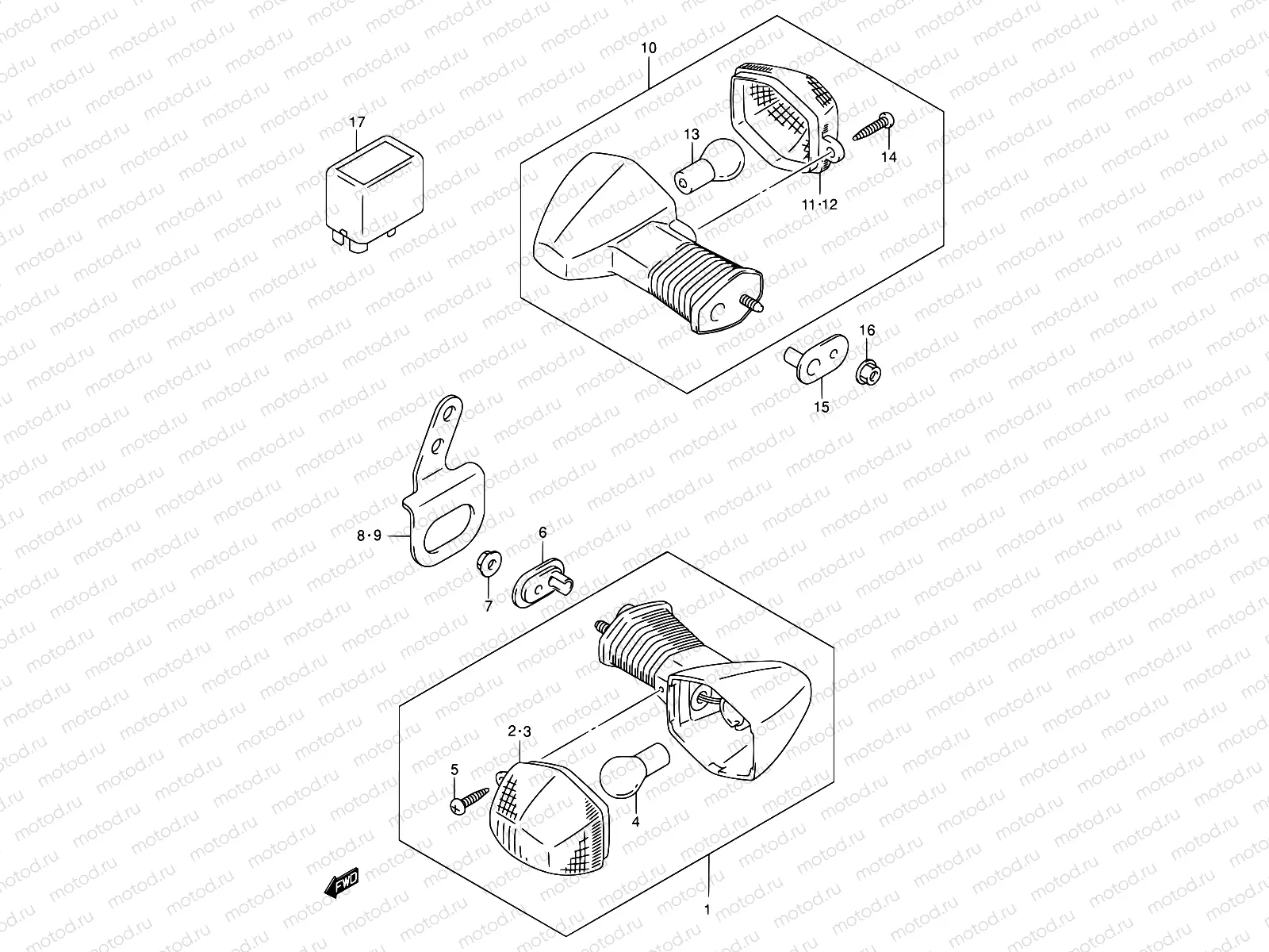 29A - TURN SIGNAL LAMP (MODEL K2/K3/K4)