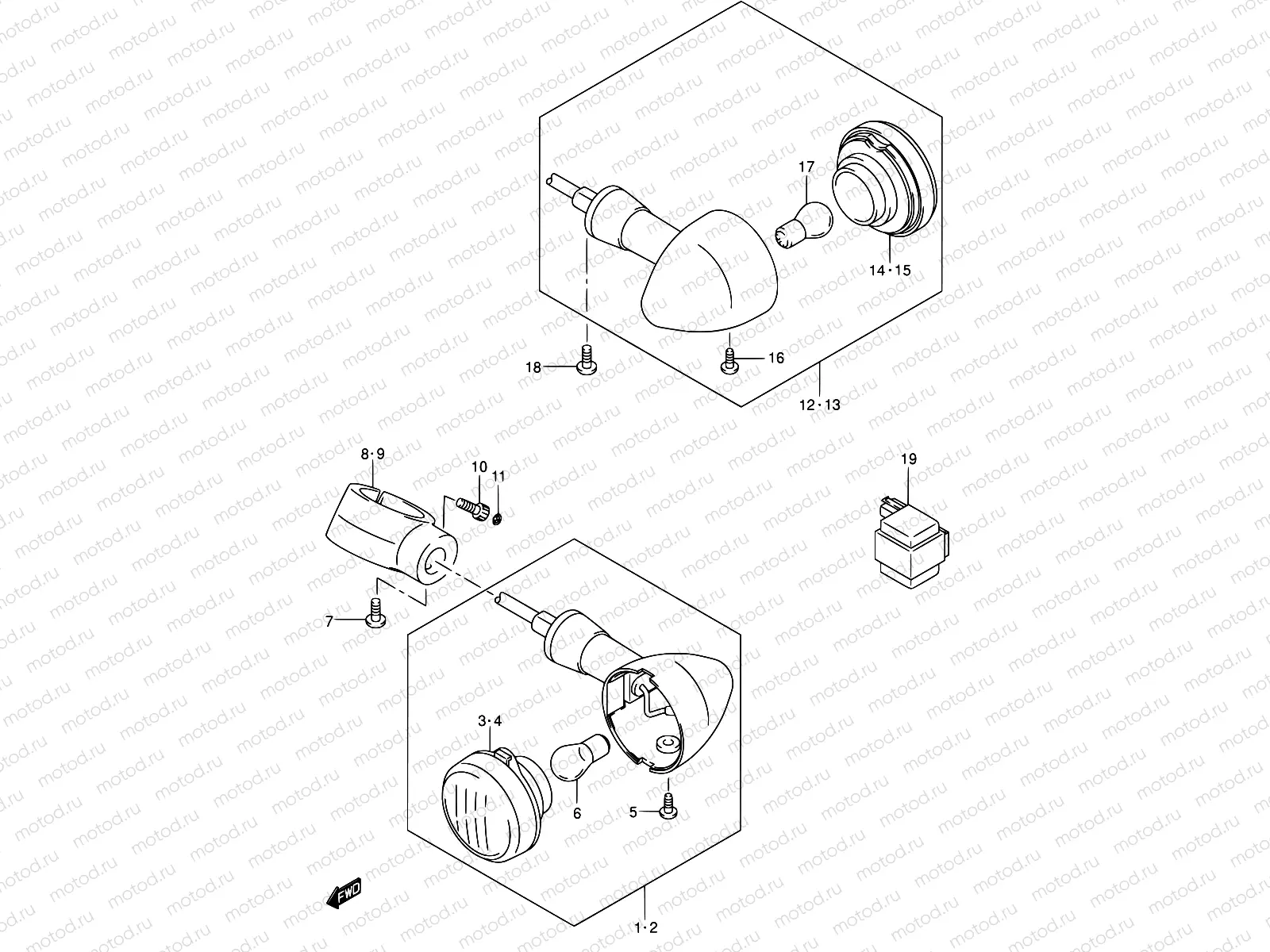 29A - TURN SIGNAL LAMP (MODEL K4/K5)