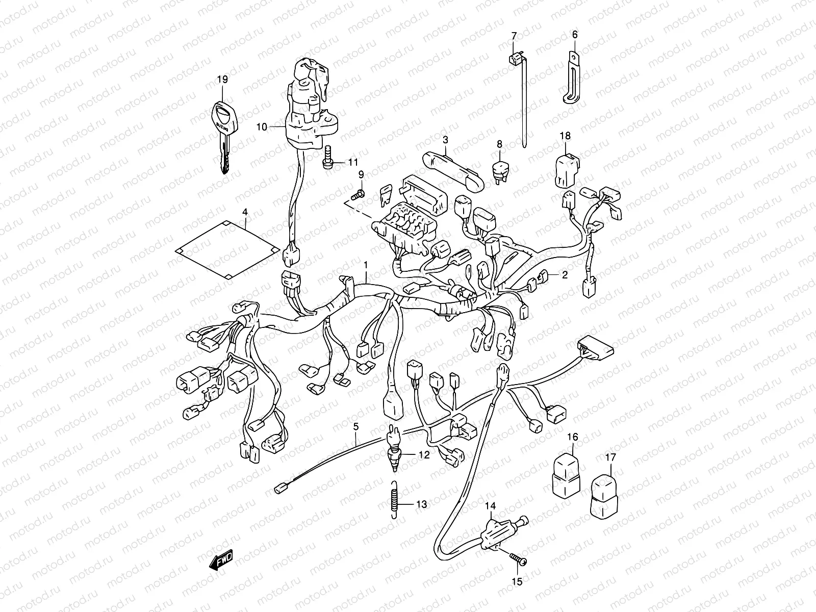 29A - WIRING HARNESS (GSF1200SAV)