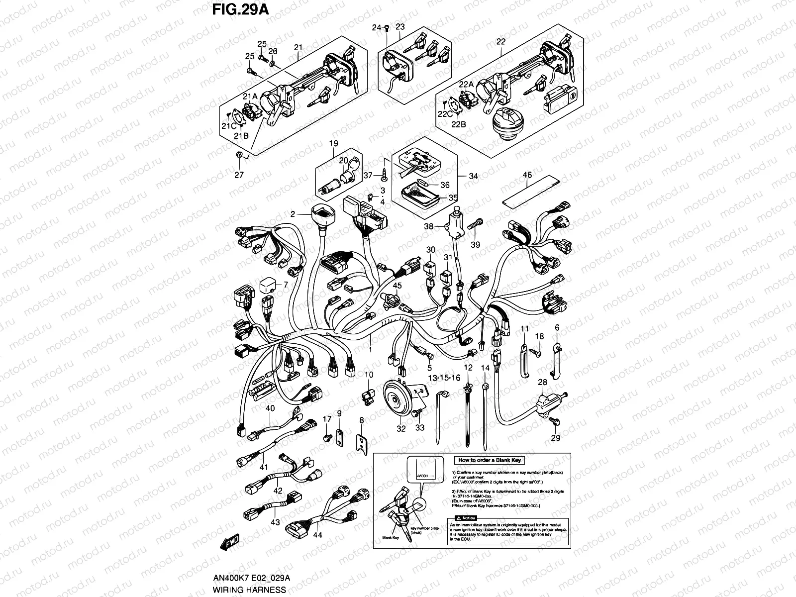 29A - WIRING HARNESS (IMOBI)(AN400AK9/ZAK9/AL0/ZL0)