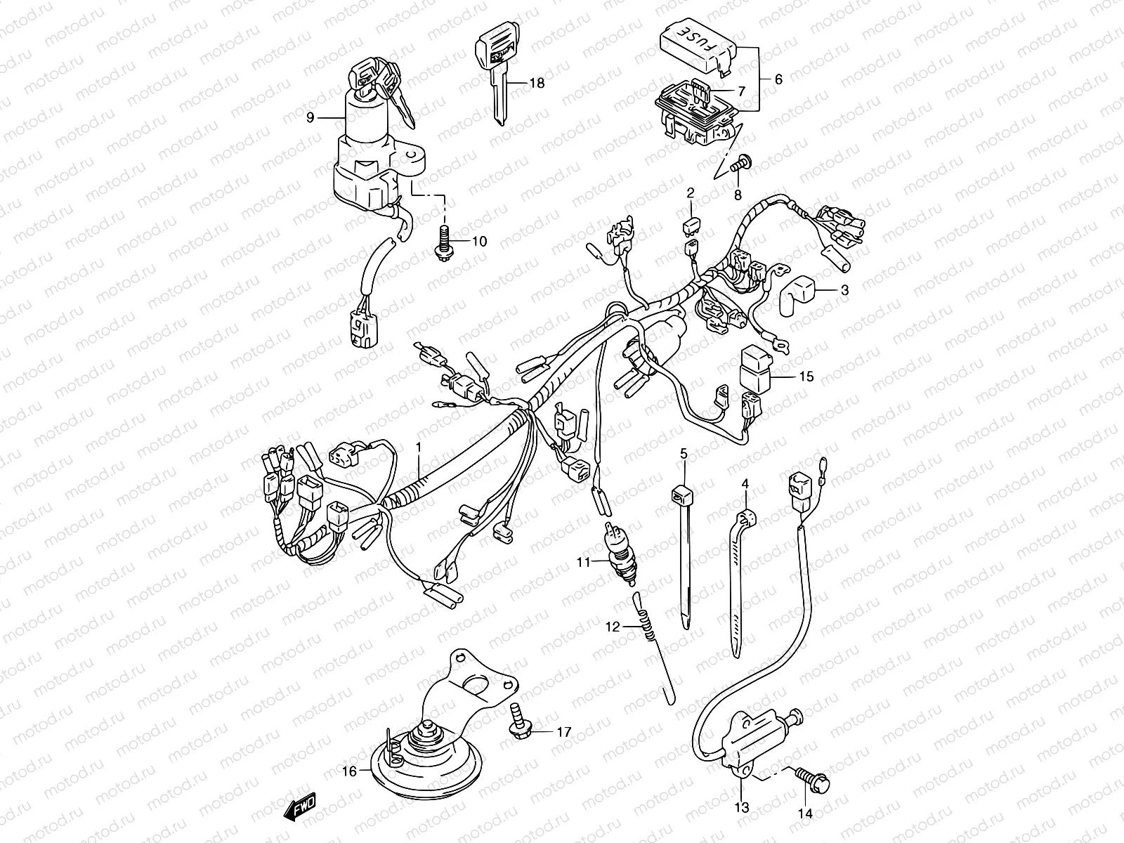 29A - WIRING HARNESS (MODEL S/T)