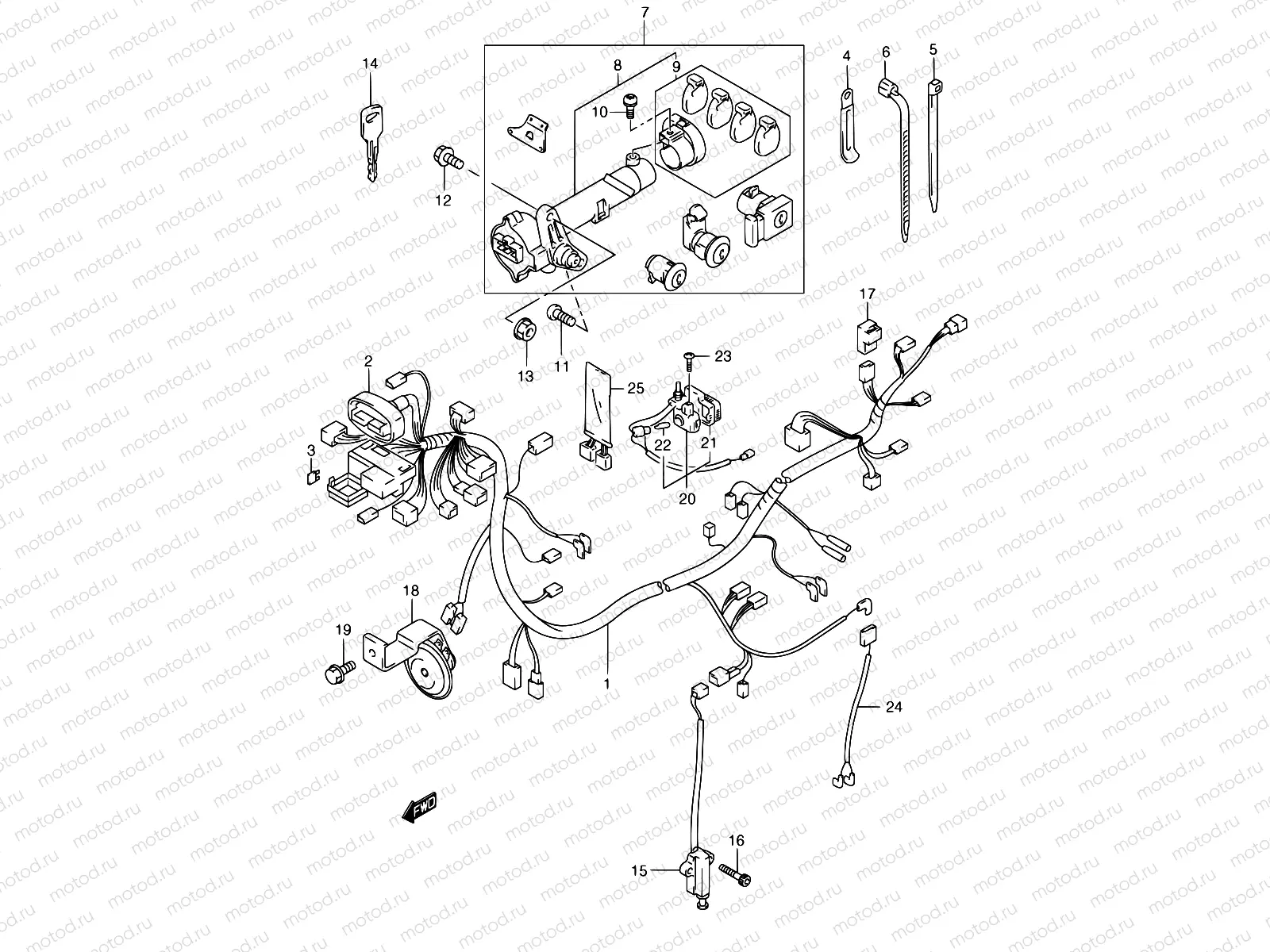 29A - WIRING HARNESS (MODEL Y)