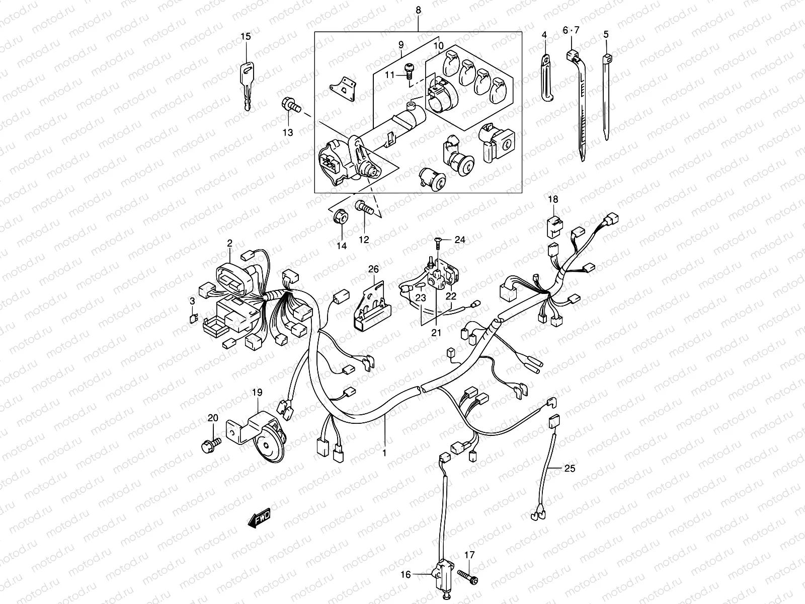 29A - WIRING HARNESS (MODEL Y)