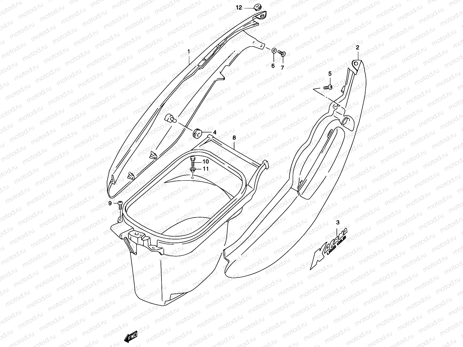 29B - FRAME COVER (MODEL K3)