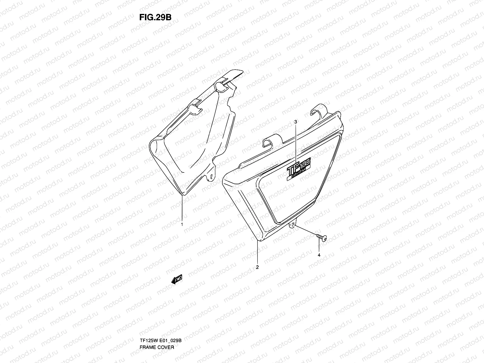 29B - FRAME COVER (MODEL K5)