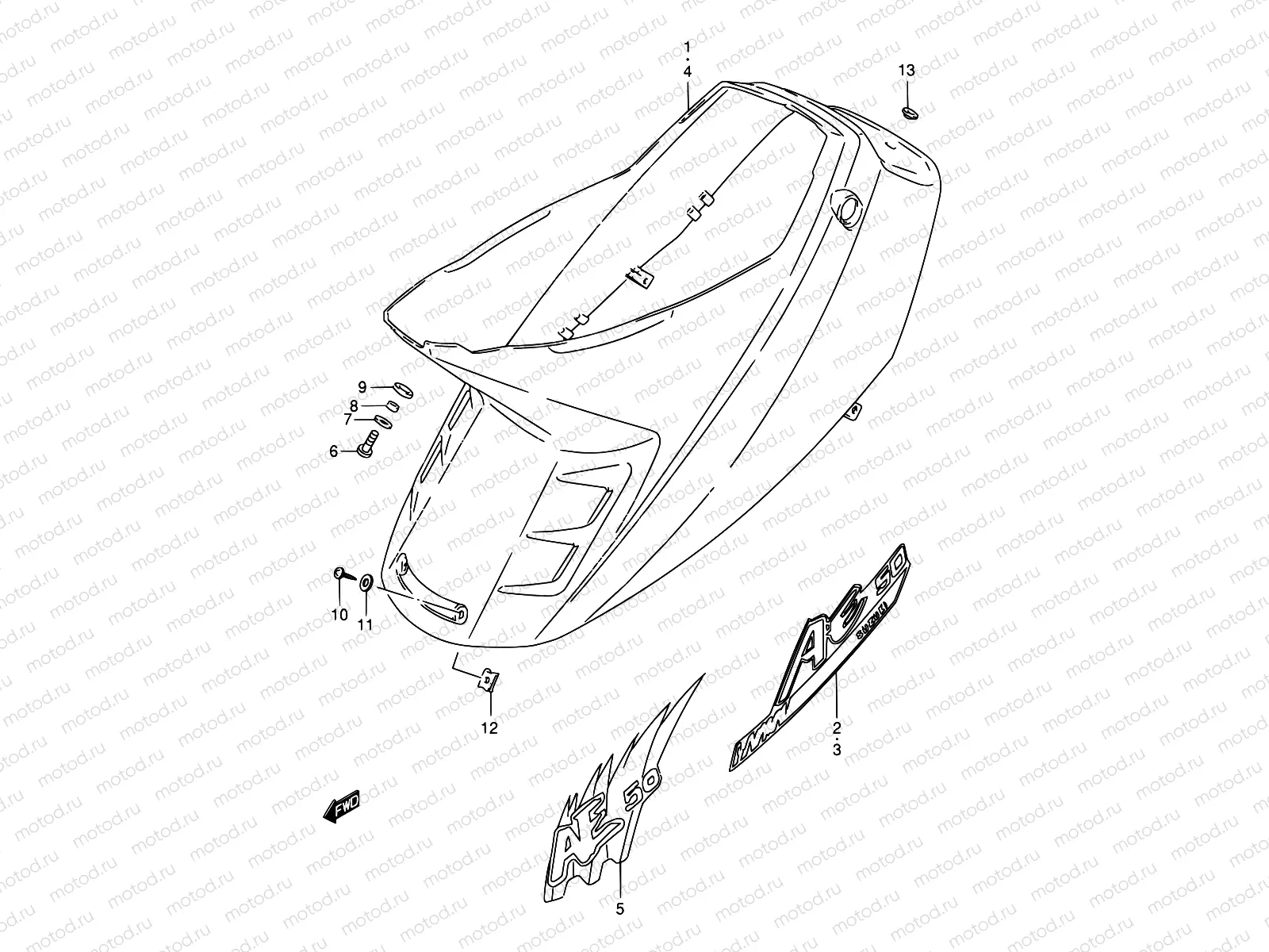 29B - FRAME COVER (MODEL N/P/R/T)