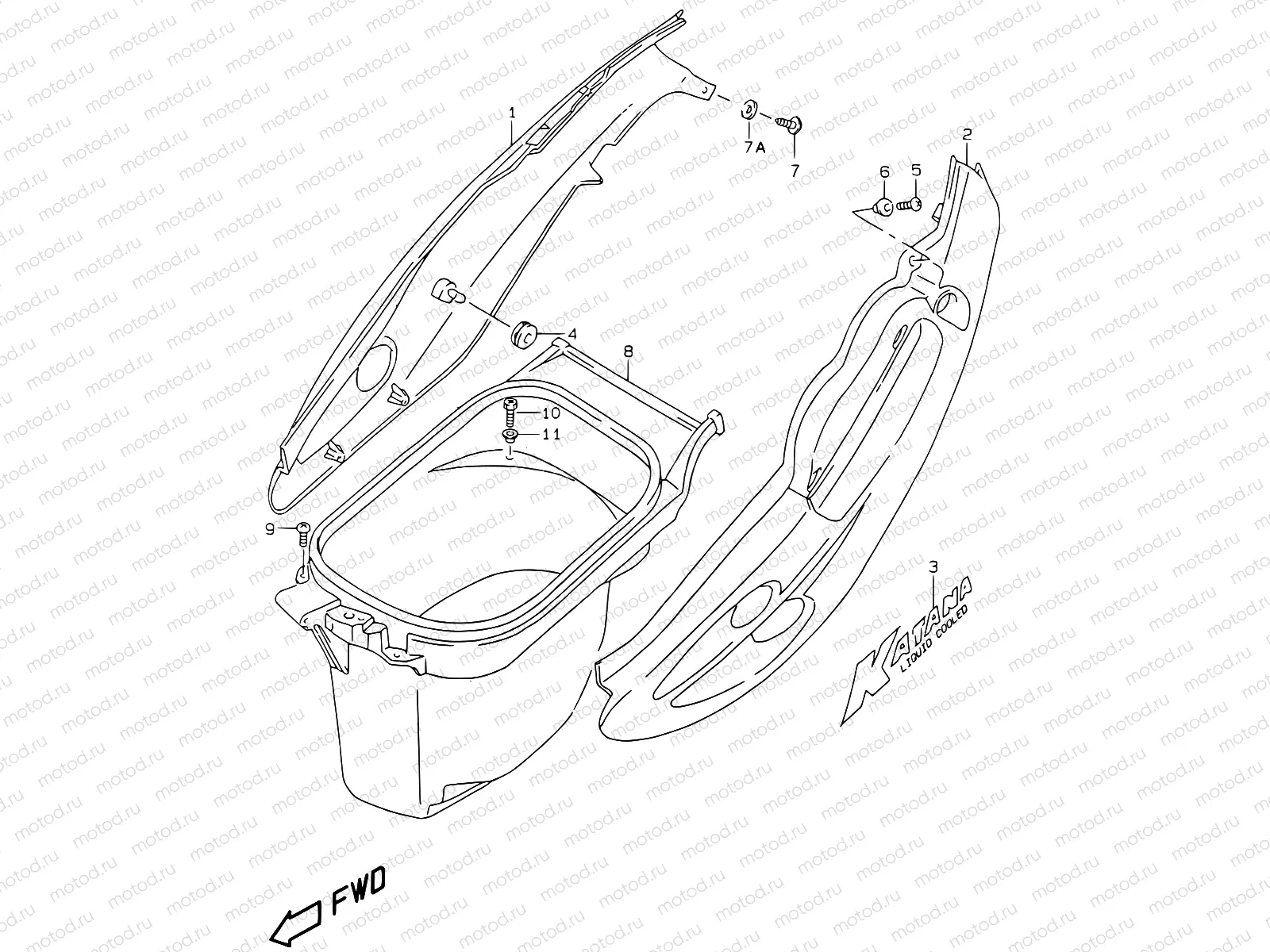 29B - FRAME COVER (MODEL X)