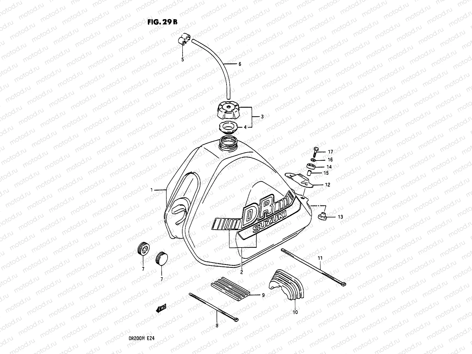 29B - FUEL TANK (MODEL J E02)