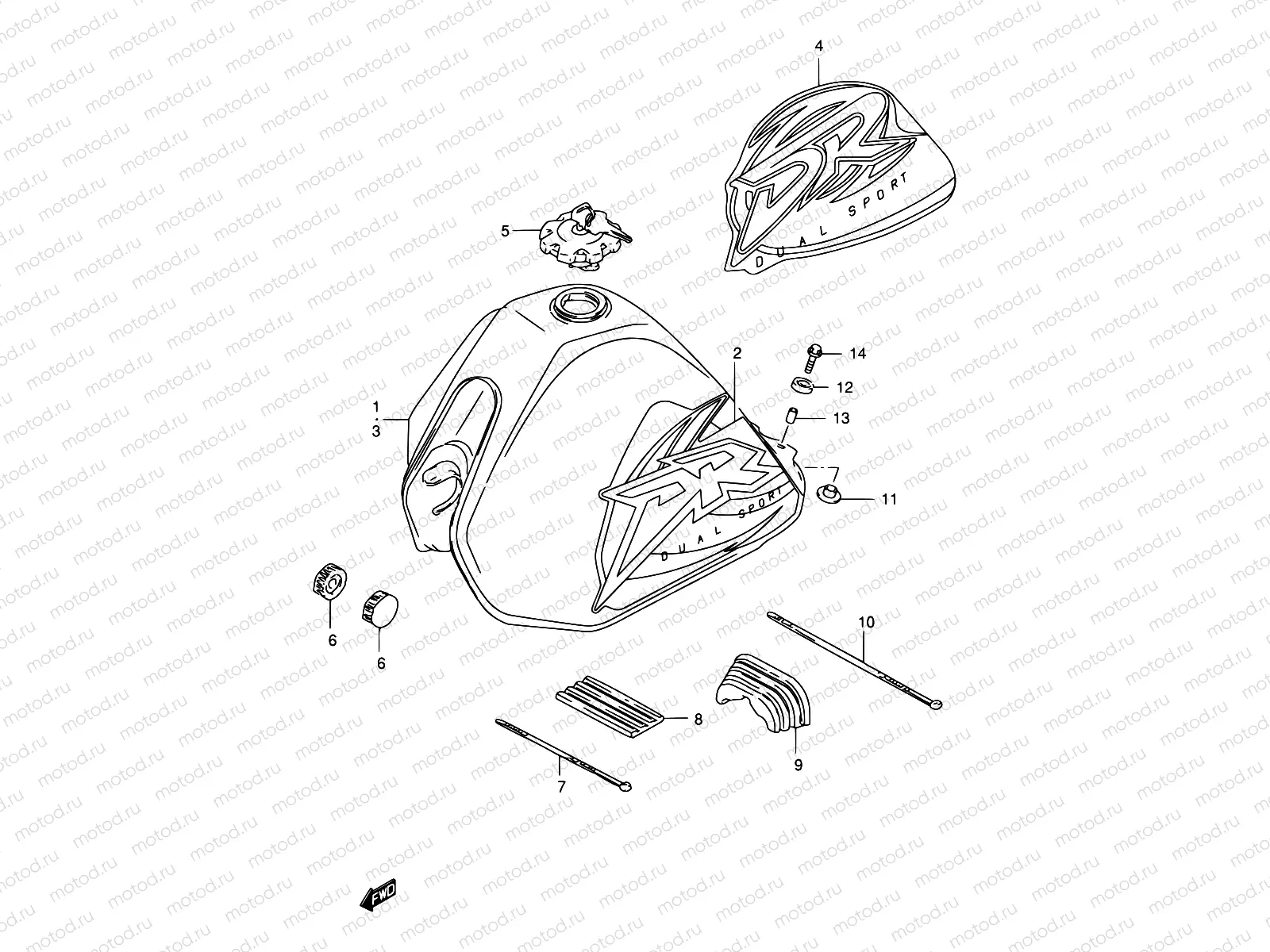 29B - FUEL TANK (MODEL X/Y)