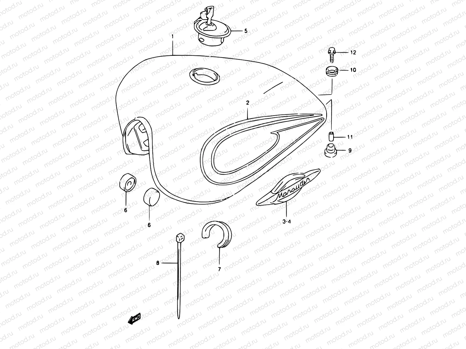 29B - FUEL TANK (MODEL Y)