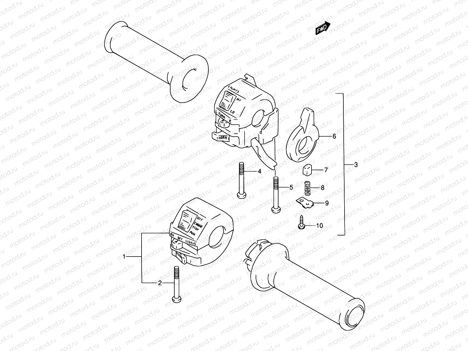 29B - HANDLE SWITCH (MODEL T)