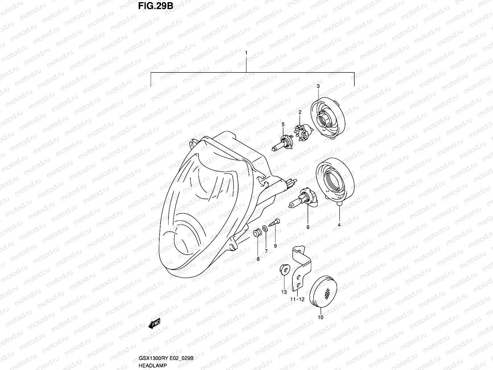 29B - HEADLAMP (E24)