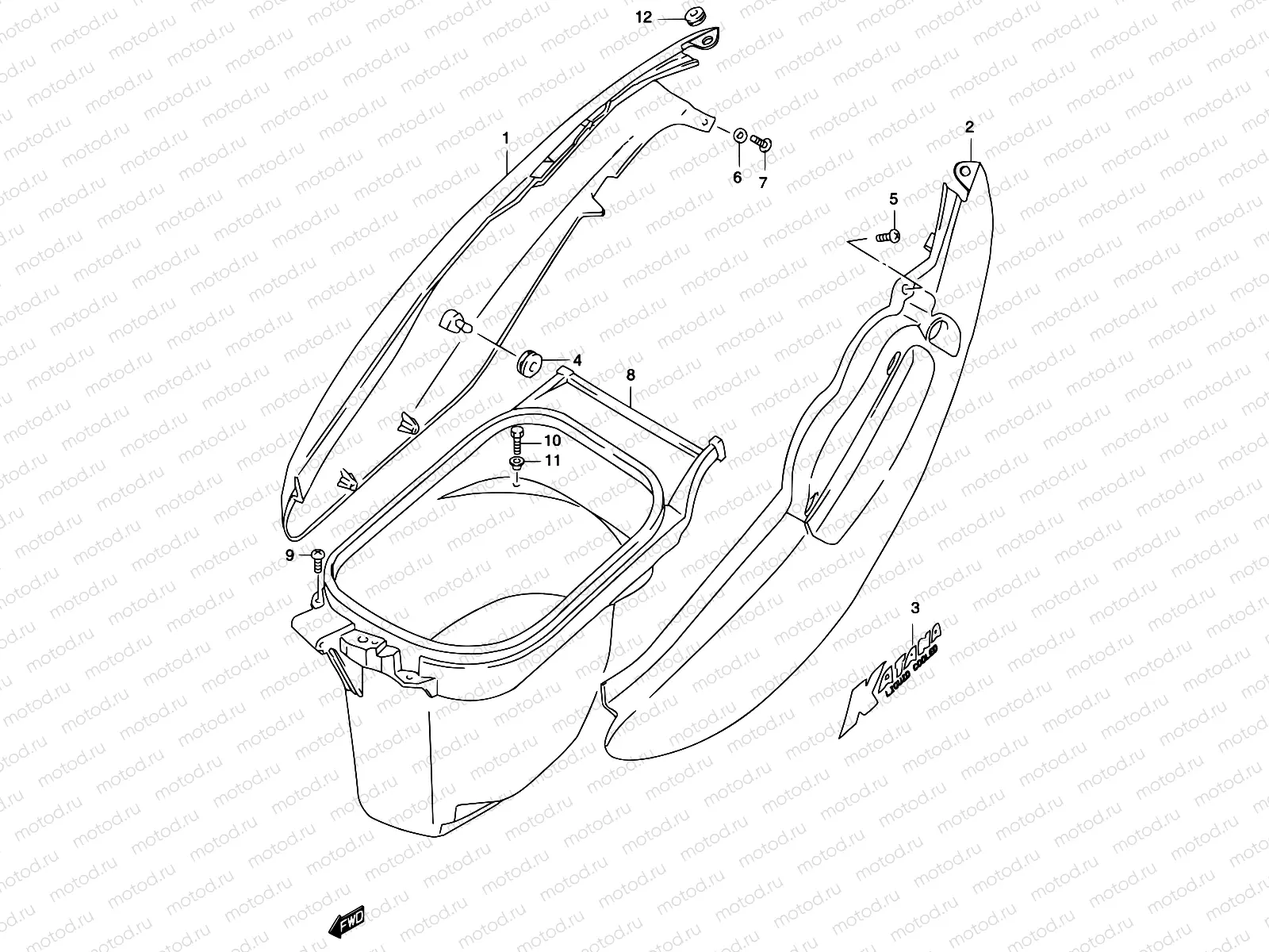 29C - FRAME COVER (MODEL K4)
