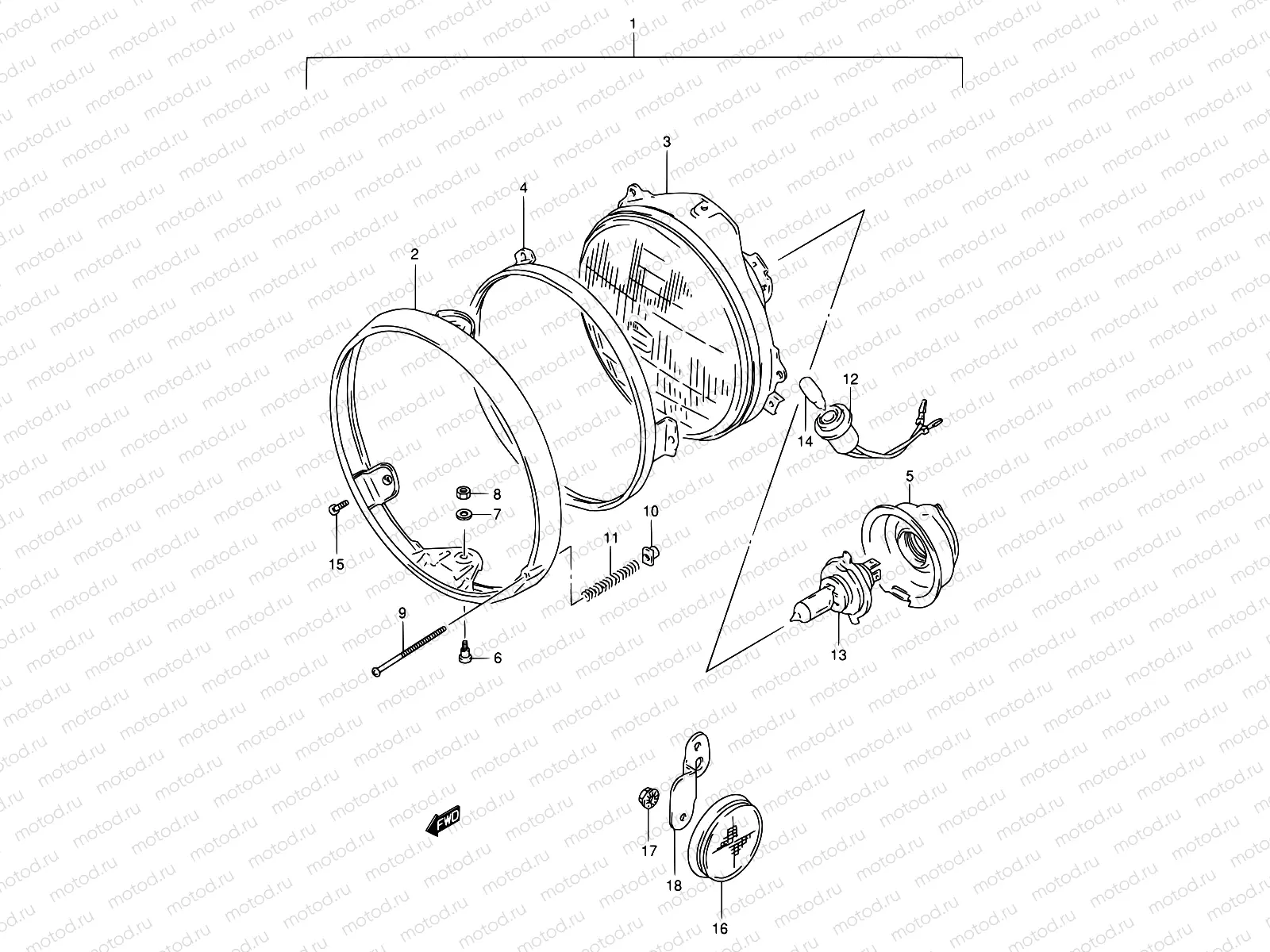29C - HEADLAMP (MODEL T)