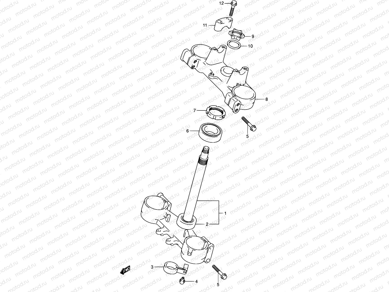 29C - STEERING STEM (MODEL K4)