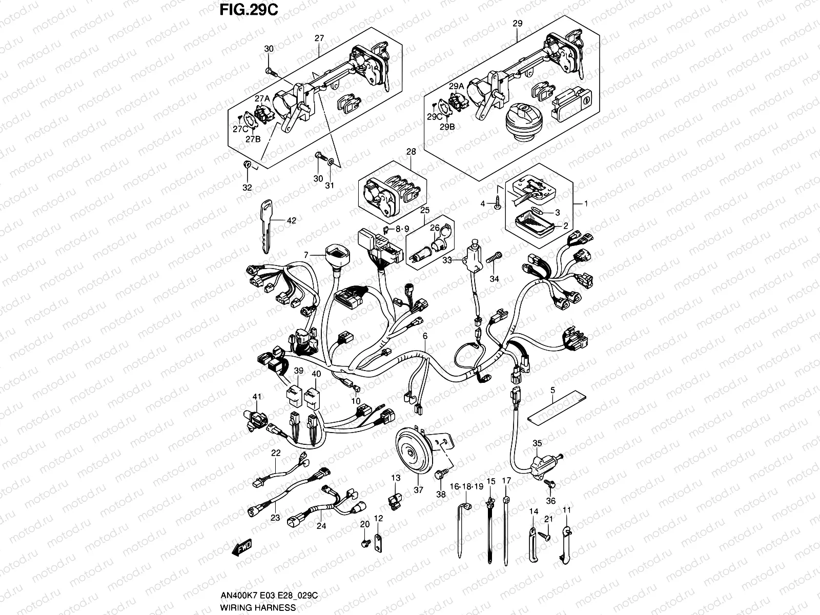 29C - WIRING HARNESS (AN400L0)