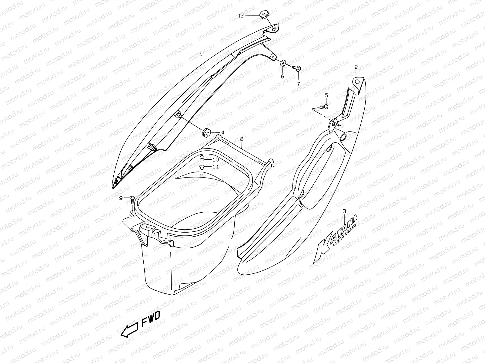 29D - FRAME COVER (MODEL K1)