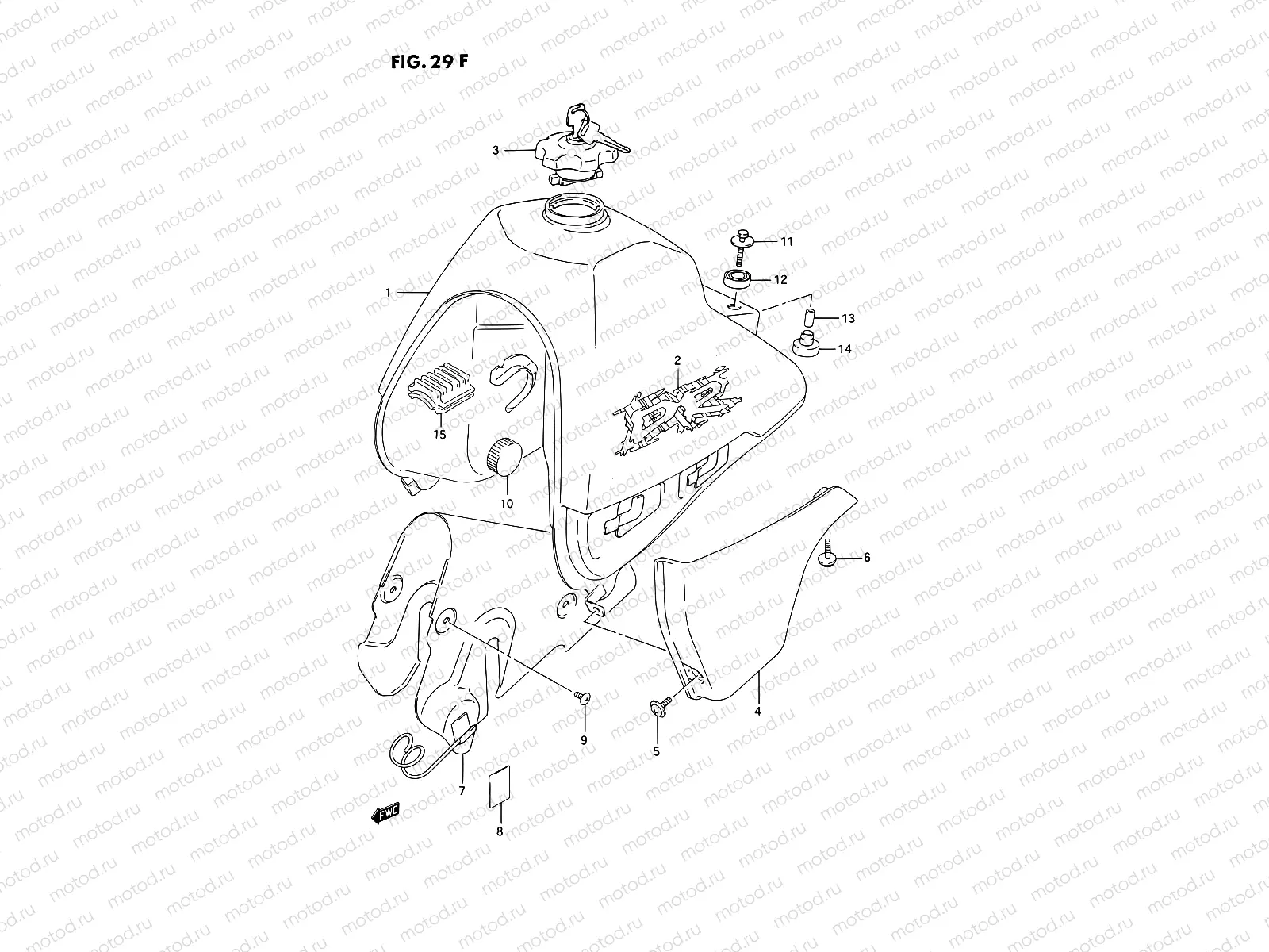 29F - FUEL TANK (DR350SHR)