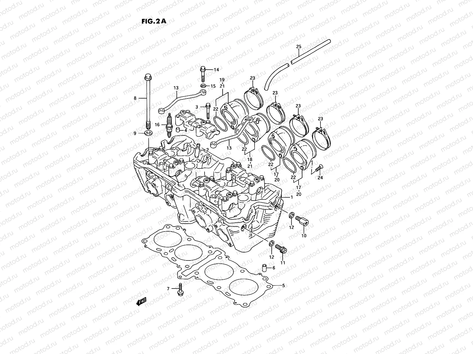 2A - CYLINDER HEAD (MODEL R/S)