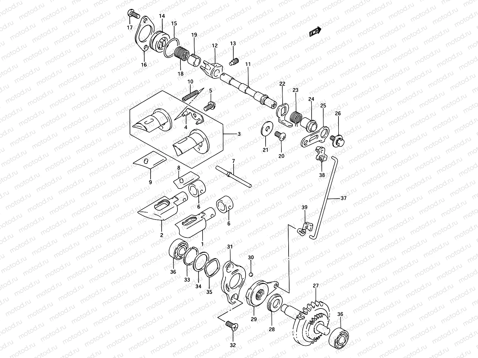 2B - EXHAUST VALVE (MODEL P/R)