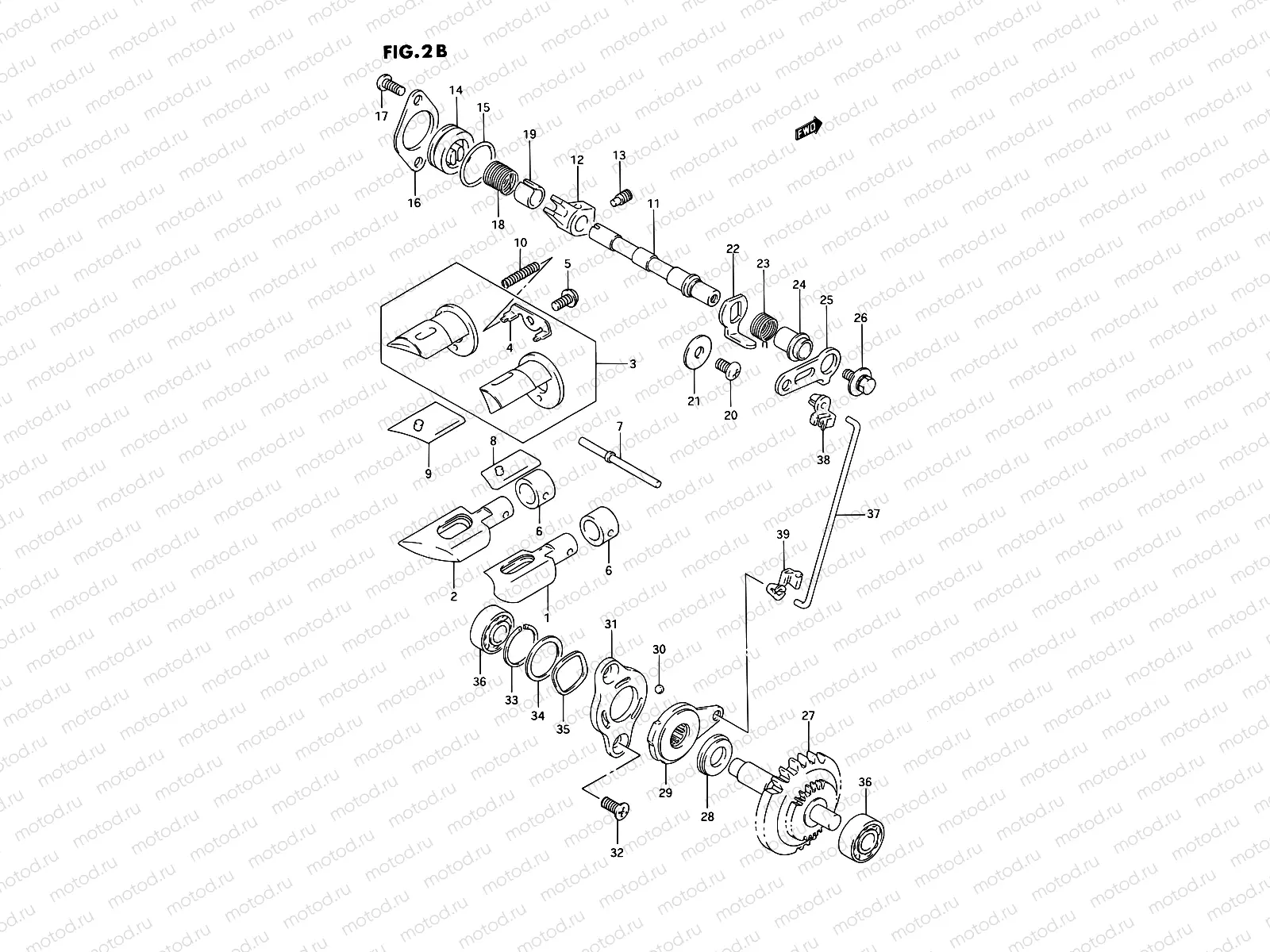 2B - EXHAUST VALVE (MODEL P/R/S/T)