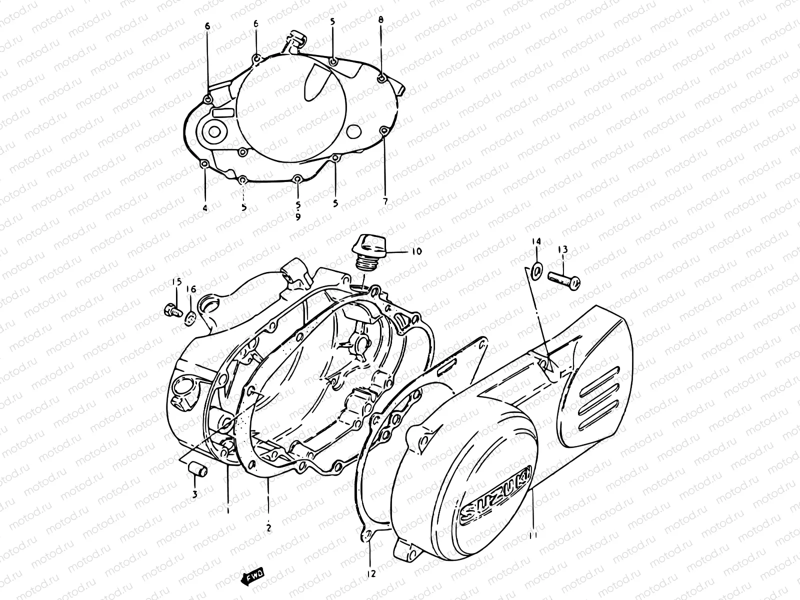 3 - CRANKCASE COVER