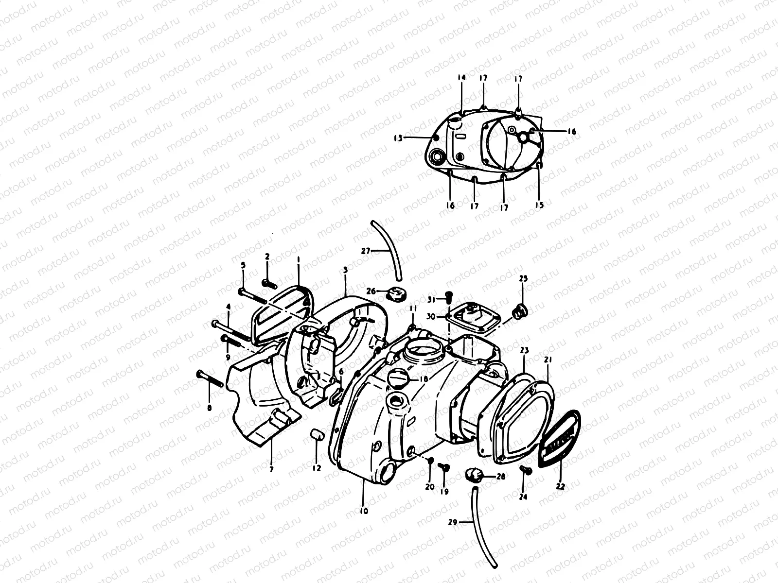 3 - CRANKCASE COVER (A100N)