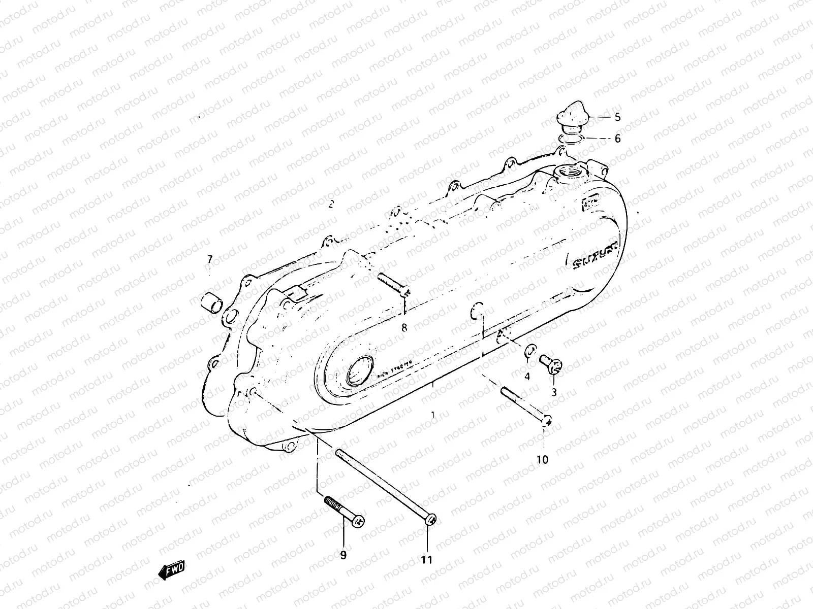 3 - CRANKCASE COVER LH