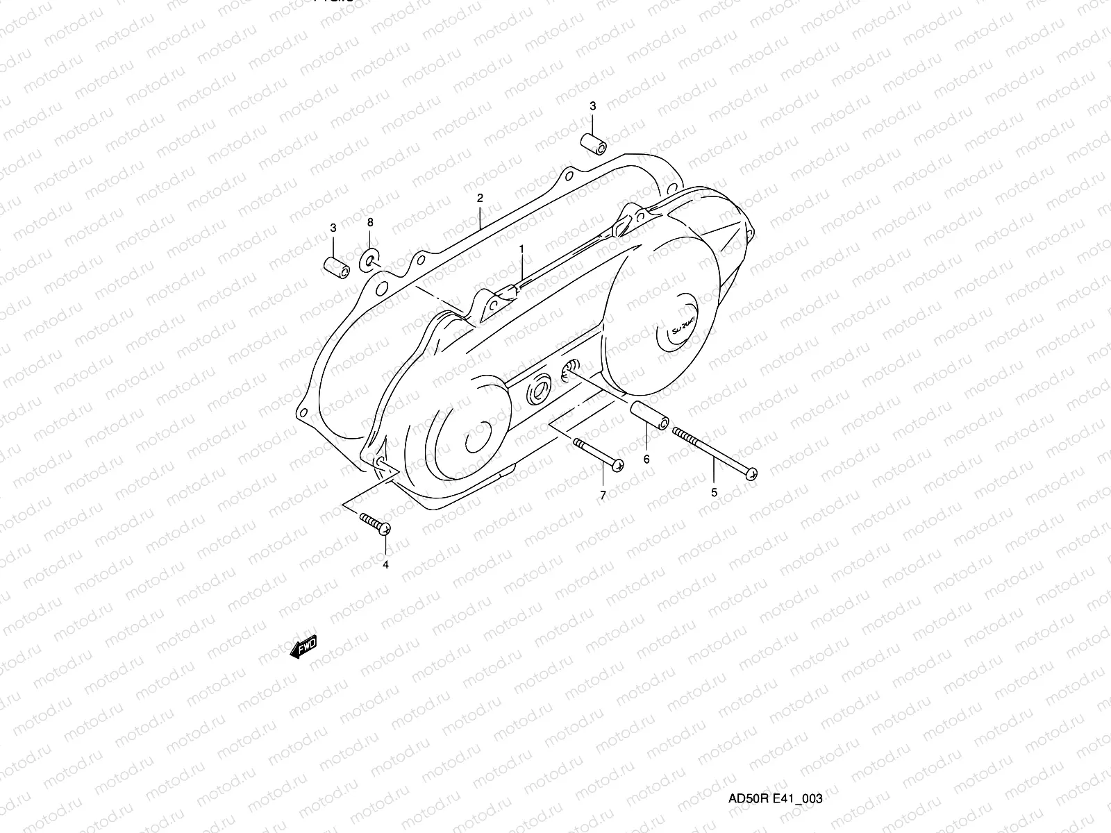 3 - CRANKCASE LEFT COVER