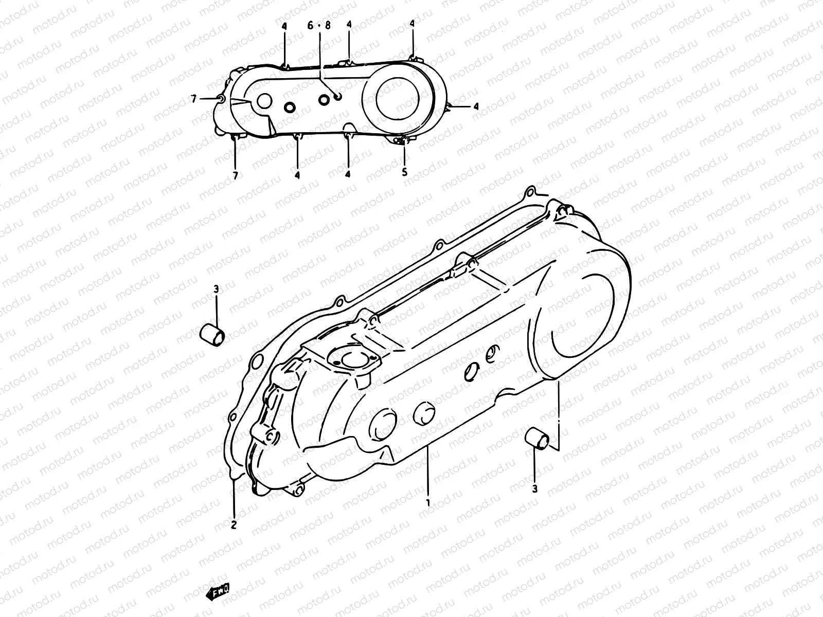 3 - CRANKCASE LEFT COVER