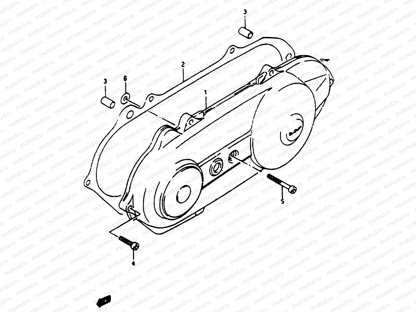 3 - CRANKCASE LEFT COVER